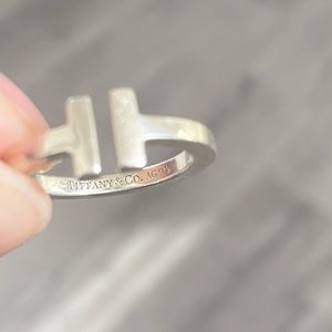 Tiffany T Square Band Ring size 6.5